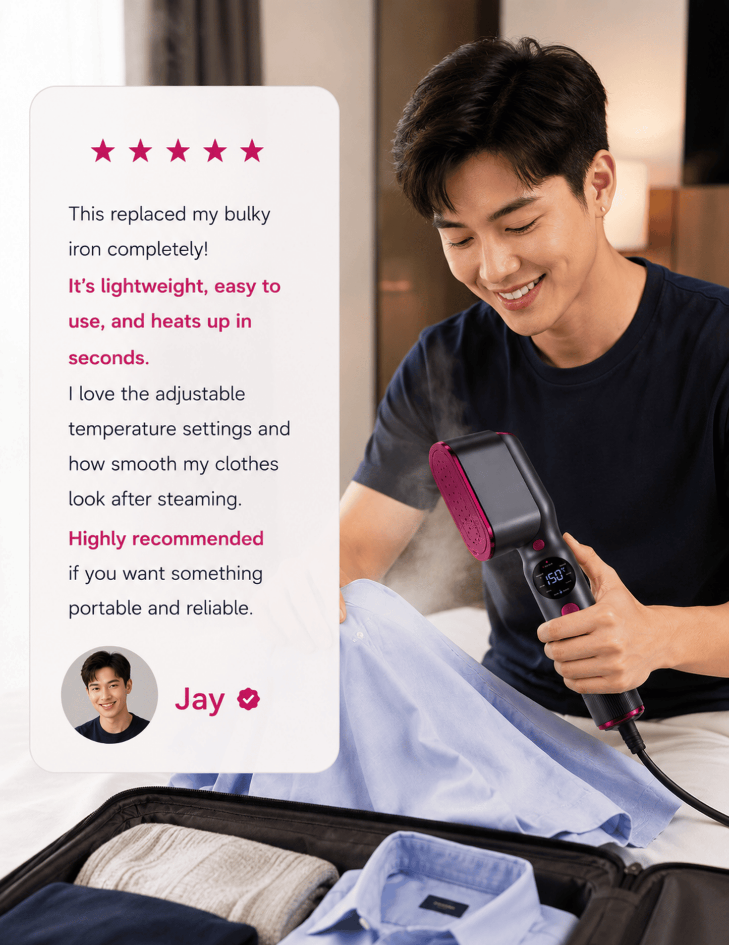 Alambr™ 2-in-1 Garment Steamer & Iron