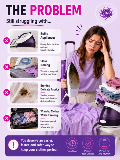 Alambr™ 2-in-1 Garment Steamer & Iron